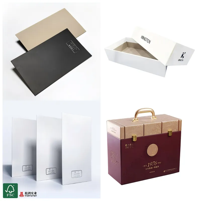 Grå kartongpapper Gray Mill Board Paper för bokskydd och styv låda